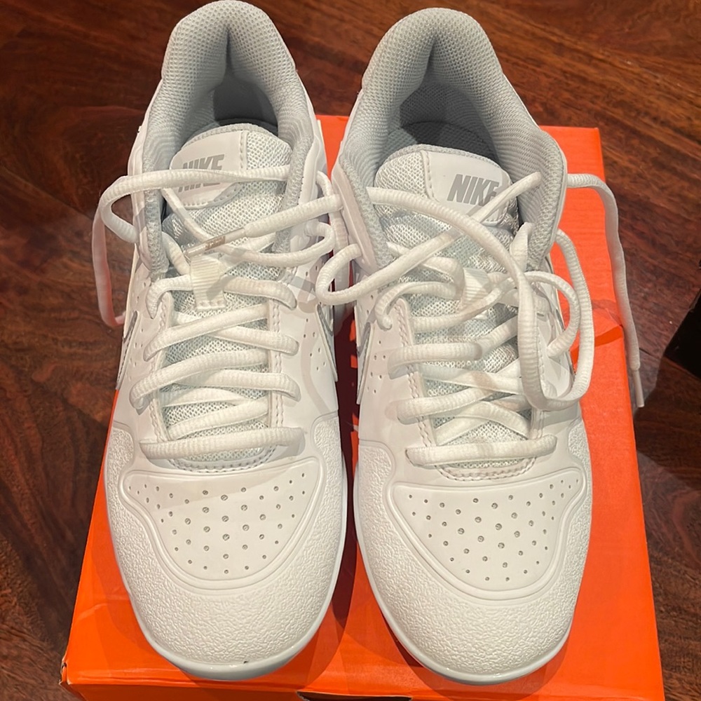 White baseball Cleats new in box